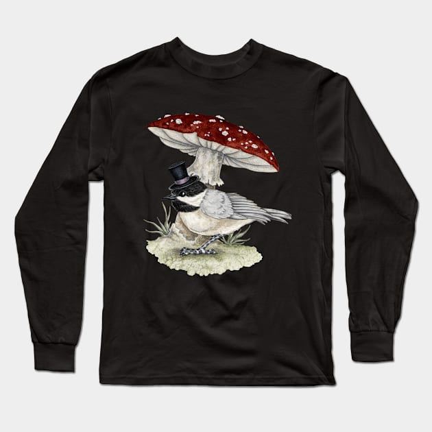 Fancy Bird Long Sleeve T-Shirt by AmyBrownArt